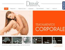 Tablet Screenshot of dermik.cl